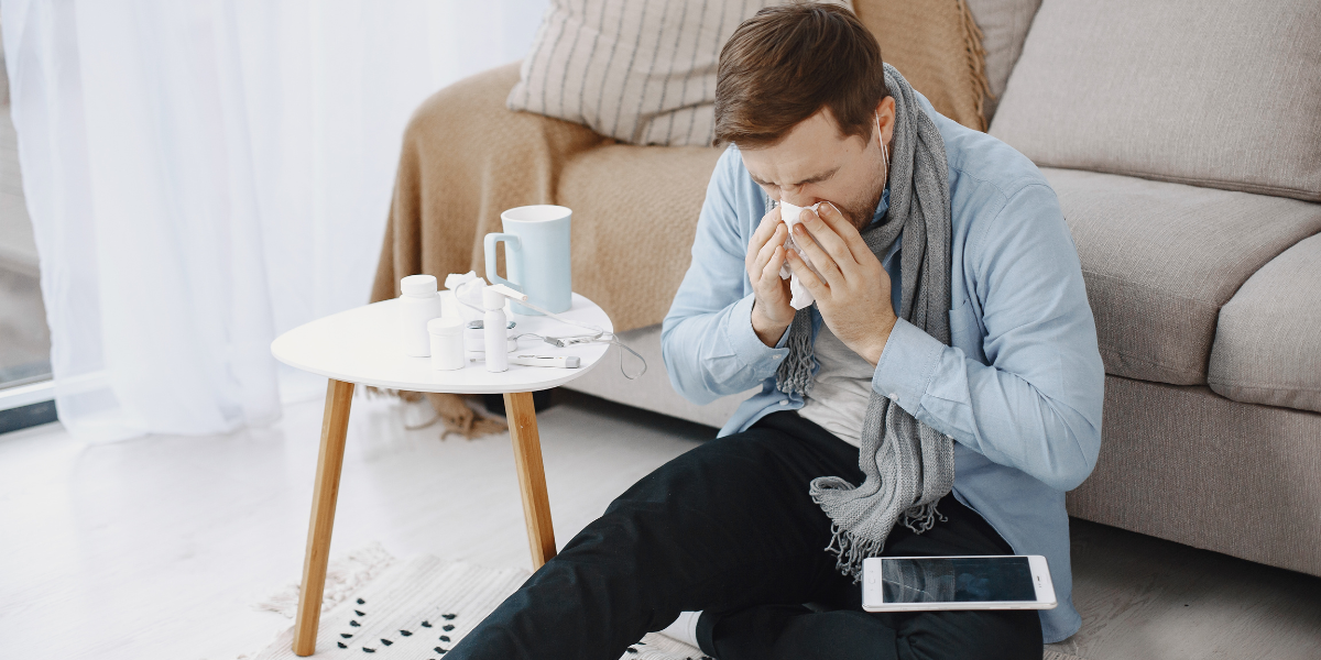 5 Ways To Manage Allergens In The Home Man Sneezing